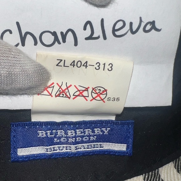 【☆JAPAN☆】Auth Burberry London Blue Label Beige Nova Check Fisherman’s Hat - Picture 7 of 7